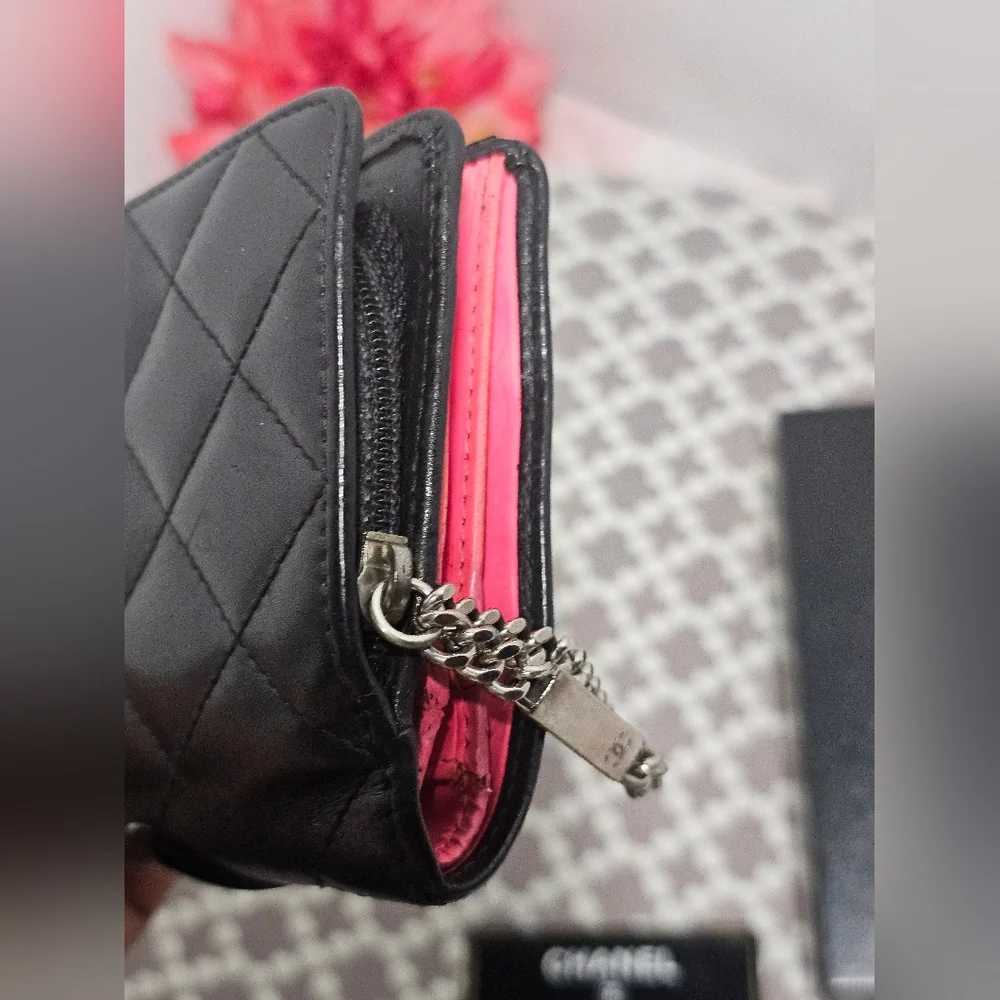 Authentic Chanel Bifold Cambon line wallet with Box/ Card - Picture 12 of 17